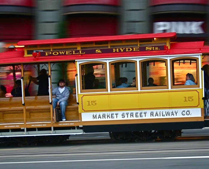 VTG San Francisco Powell Mason store Hyde Cable Car Trolley Cigarette box and lighter.